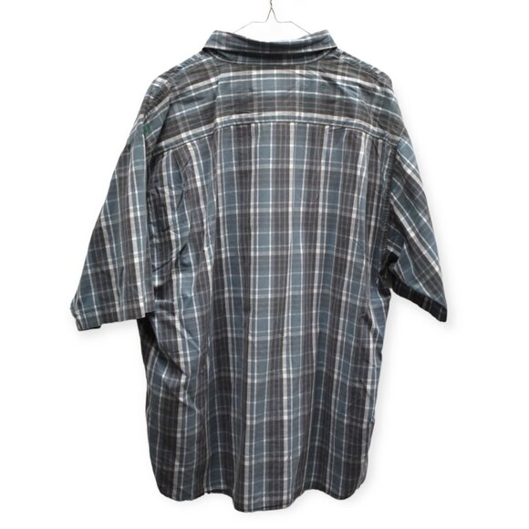 Wrangler Shirt 2XL Mens Plaid Short Sleeve Button Down Western Rodeo Cotton - Picture 8 of 14